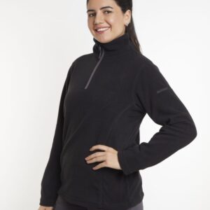 Polar Medio Cierre<br>Clasic Negro Mujer