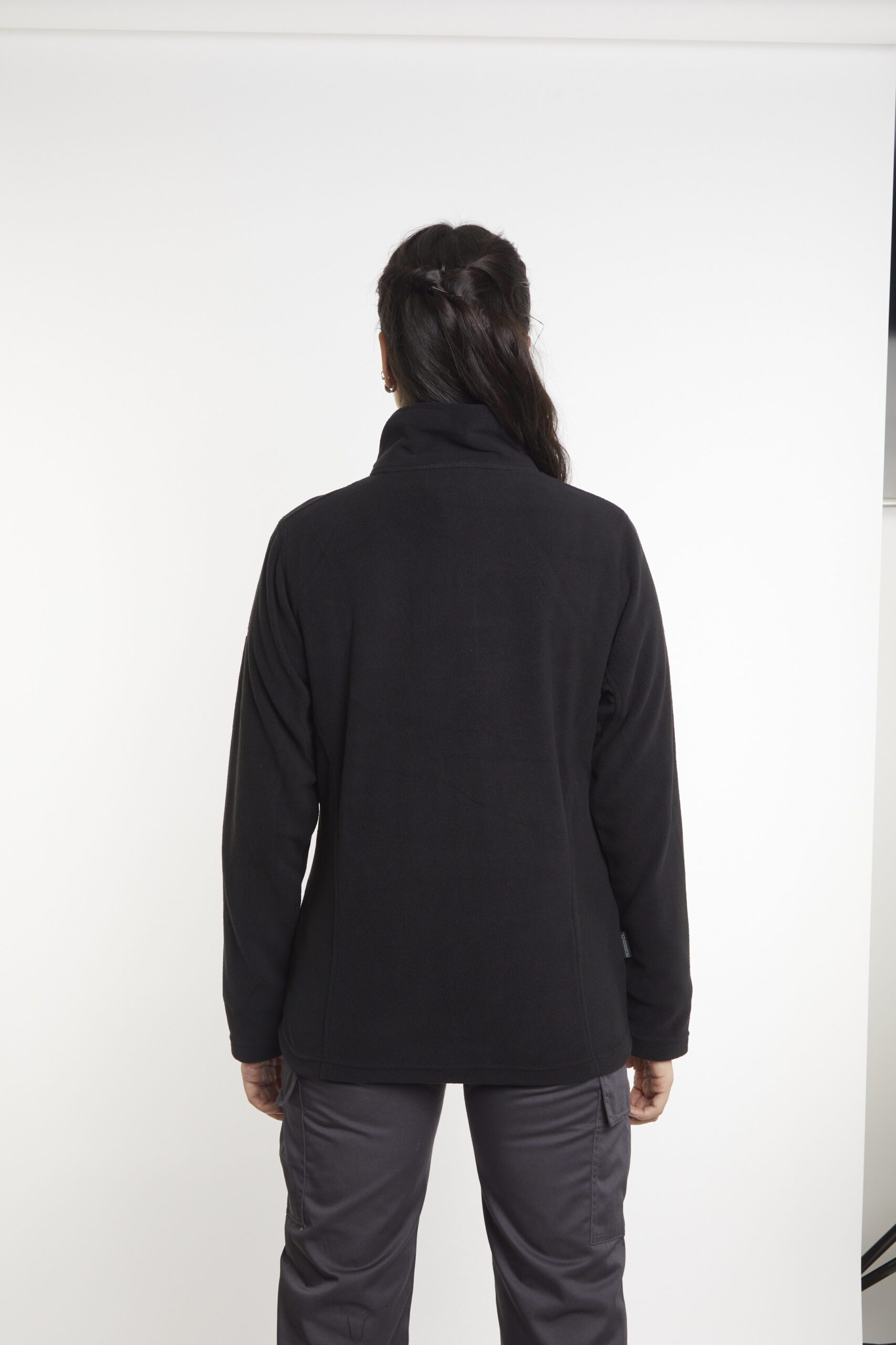 Polar Medio Cierre<br>Clasic Negro Mujer - Imagen 6