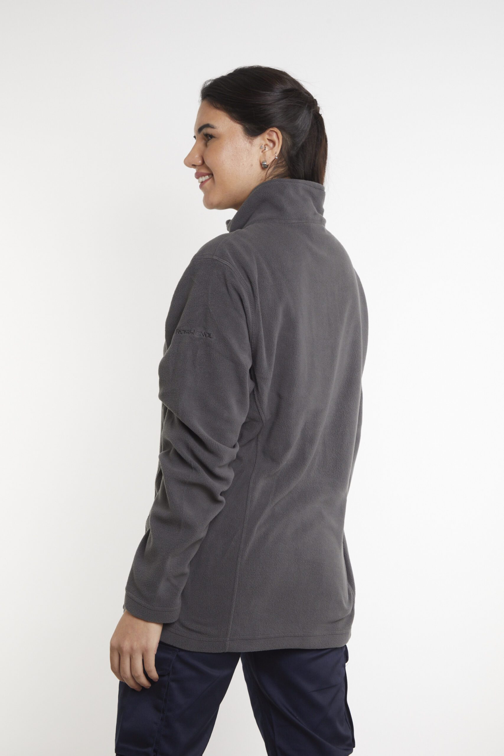 Polar Medio Cierre<br>Clasic Gris Mujer - Imagen 5