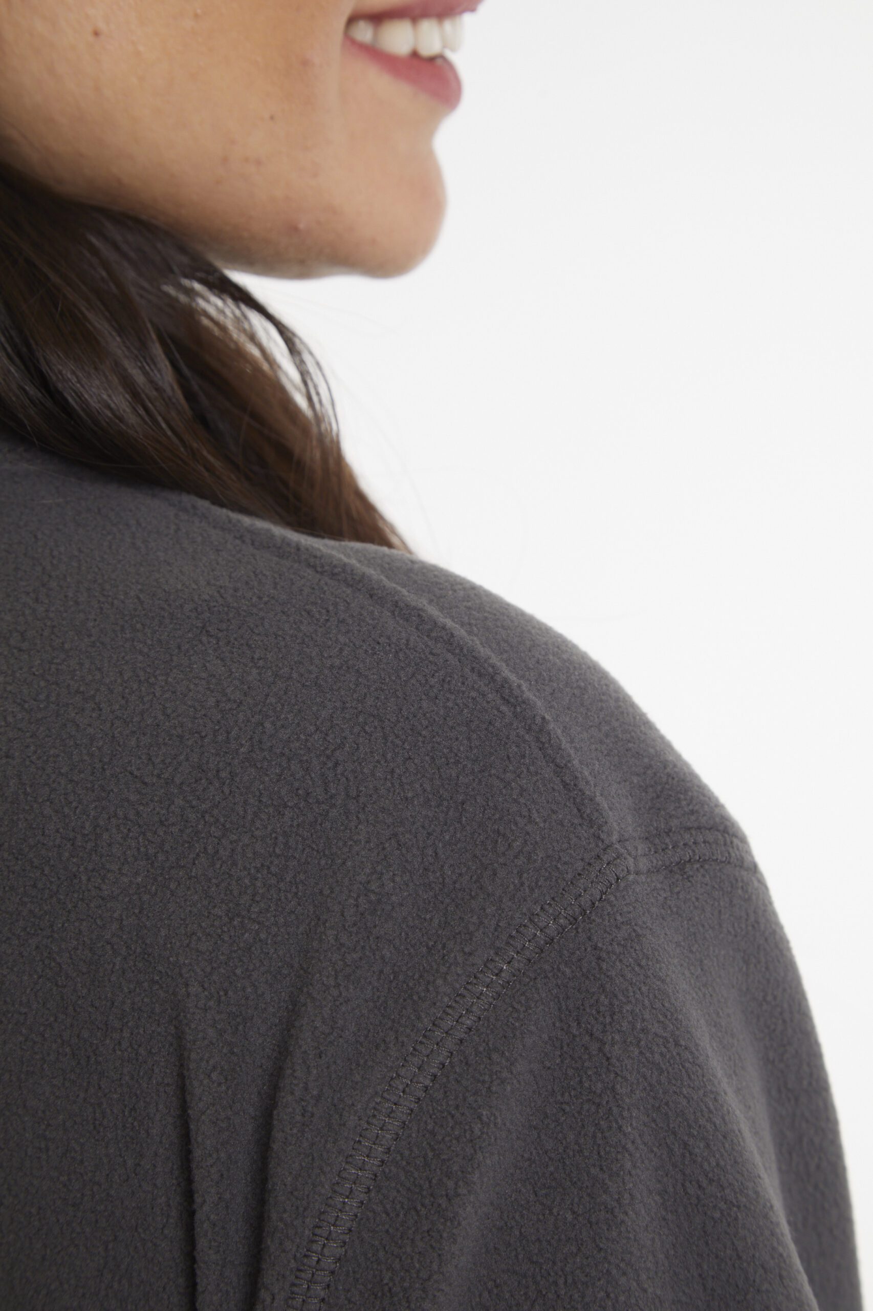 Polar Medio Cierre<br>Clasic Gris Mujer - Imagen 7
