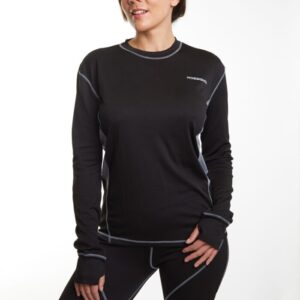 Primera Capa<br>Cooldry Unisex Negro Mujer