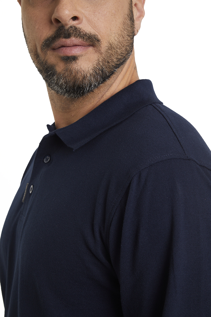Polera Piqué 100% Cotton Azul