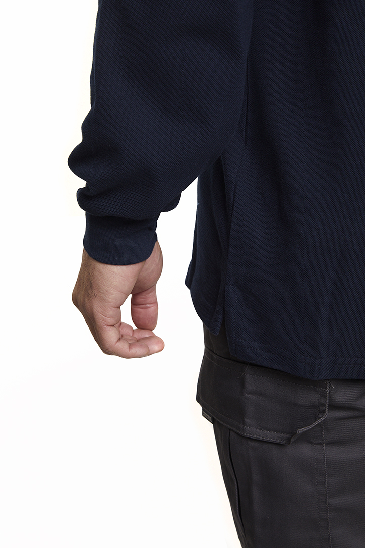 Polera Piqué<br> 100% Cotton Azul - Imagen 5