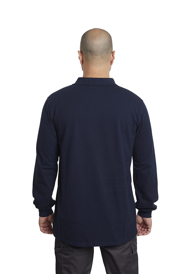 Polera Piqué<br> 100% Cotton Azul - Imagen 7