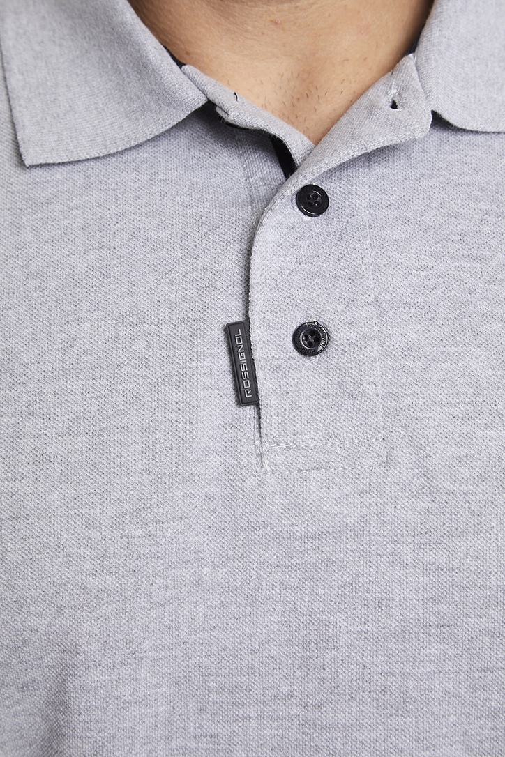 Polera Composición<br> Piqué Gris - Imagen 2