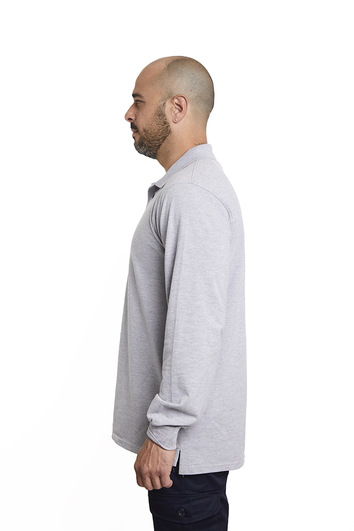 Polera Composición<br> Piqué Gris - Imagen 4