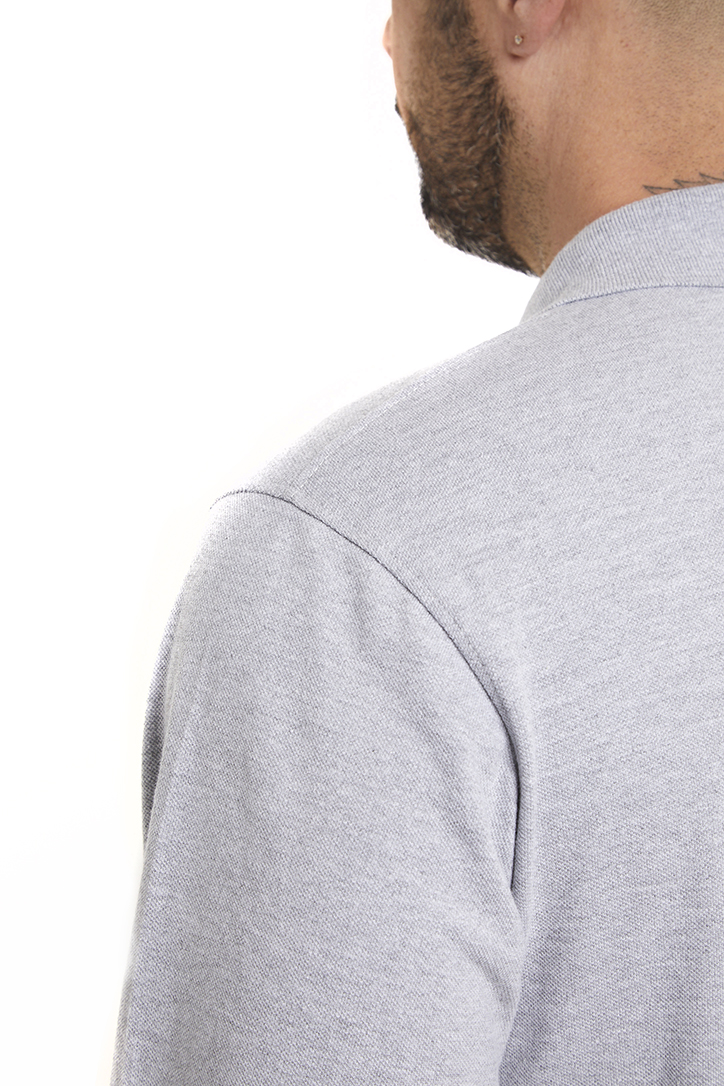 Polera Composición<br> Piqué Gris - Imagen 5