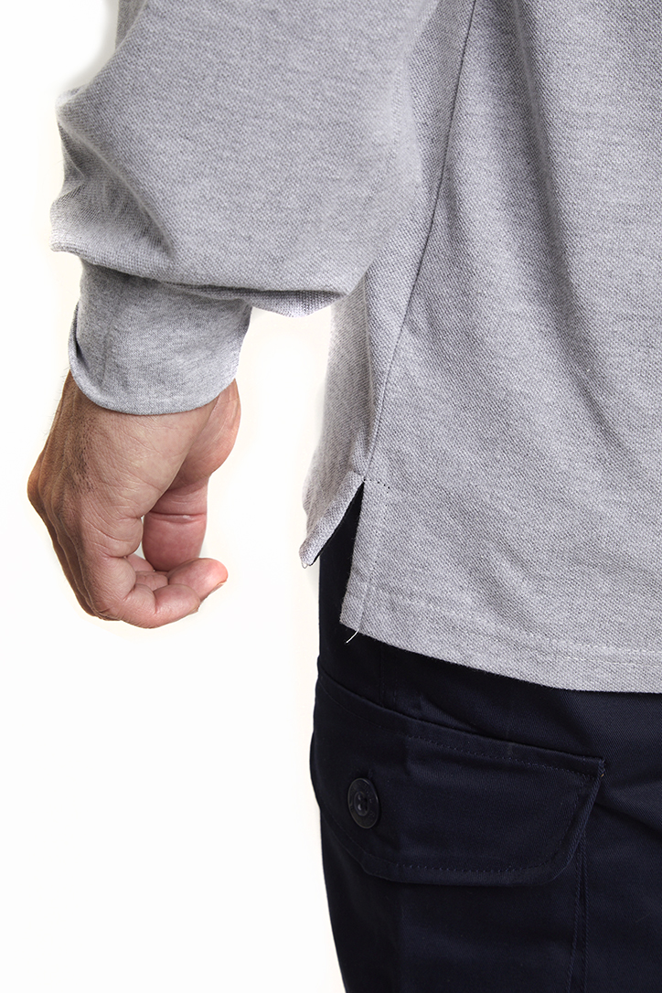 Polera Composición<br> Piqué Gris - Imagen 6