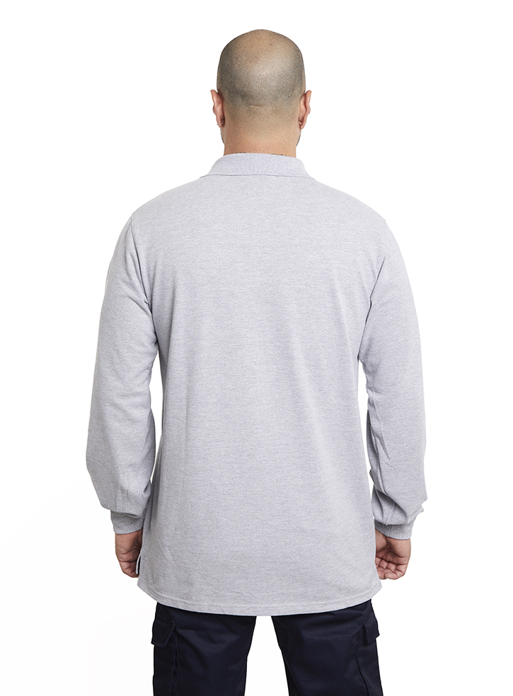 Polera Composición<br> Piqué Gris - Imagen 7