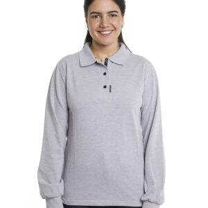 Polera Composición<br> Piqué Gris