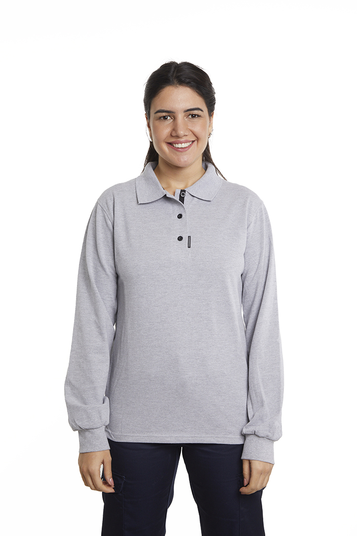Polera Composición<br> Piqué Gris