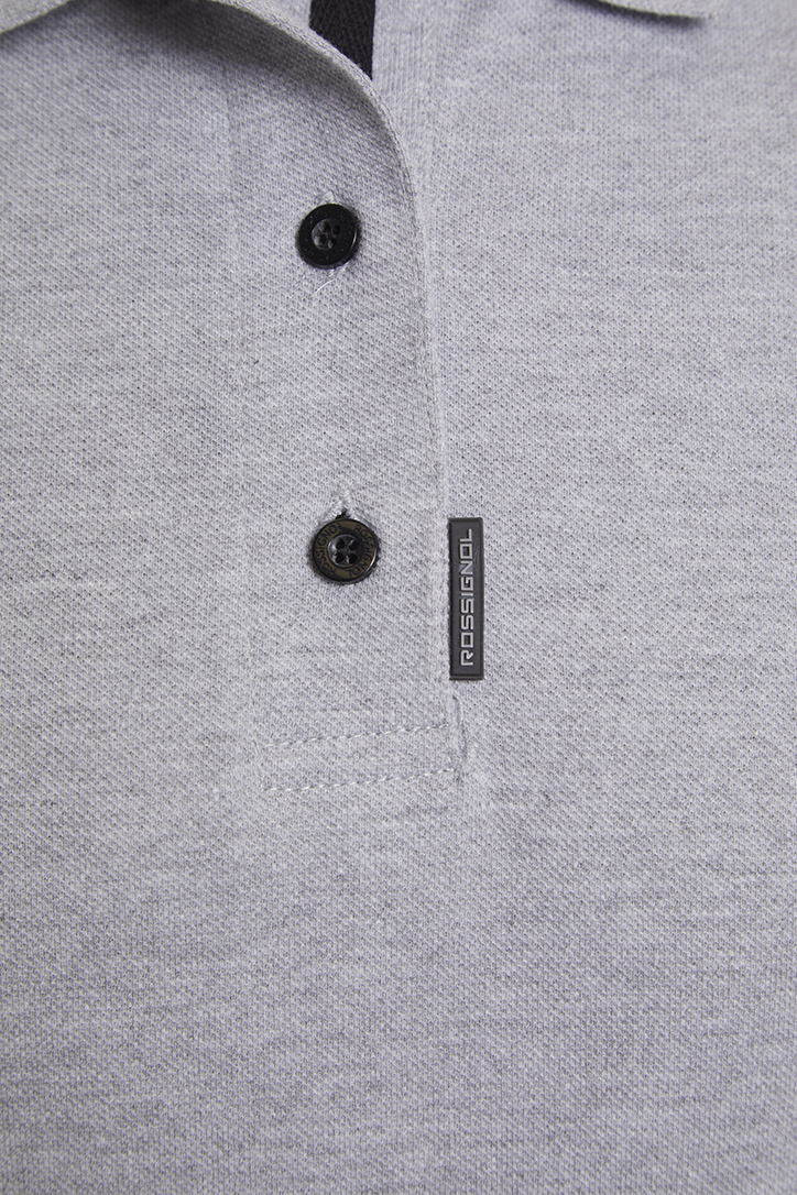 Polera Composición<br> Piqué Gris - Imagen 3