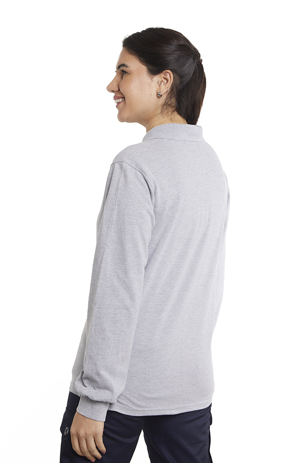 Polera Composición<br> Piqué Gris - Imagen 5