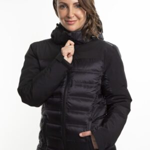 Parka Pluma<br> Arnold Negro Mujer