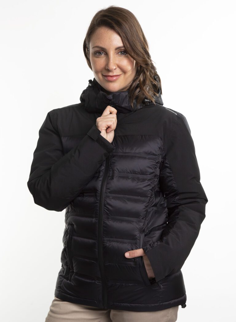 Parka Pluma<br> Arnold Negro Mujer