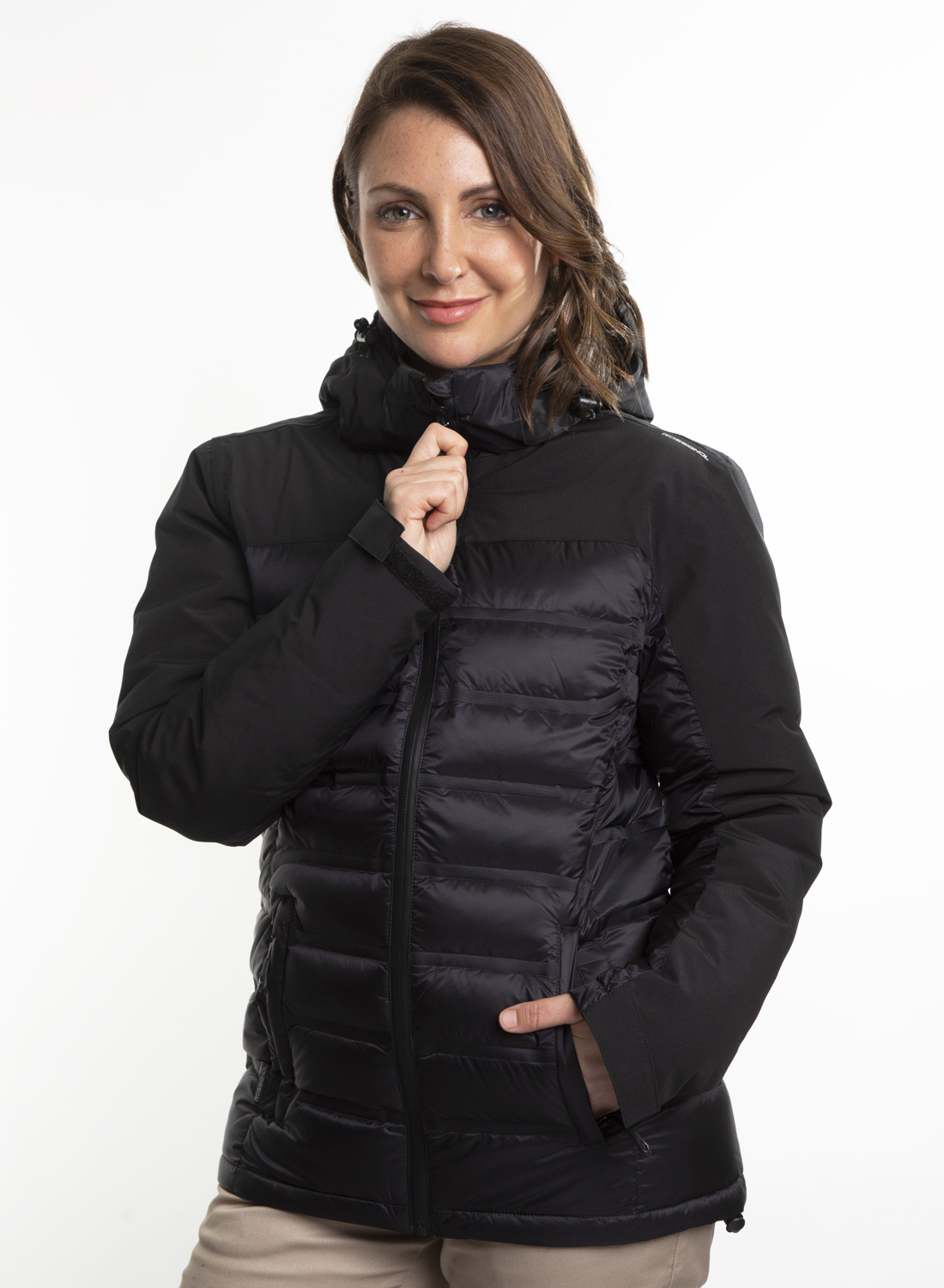 Parka Pluma<br> Arnold Negro Mujer - Imagen 2