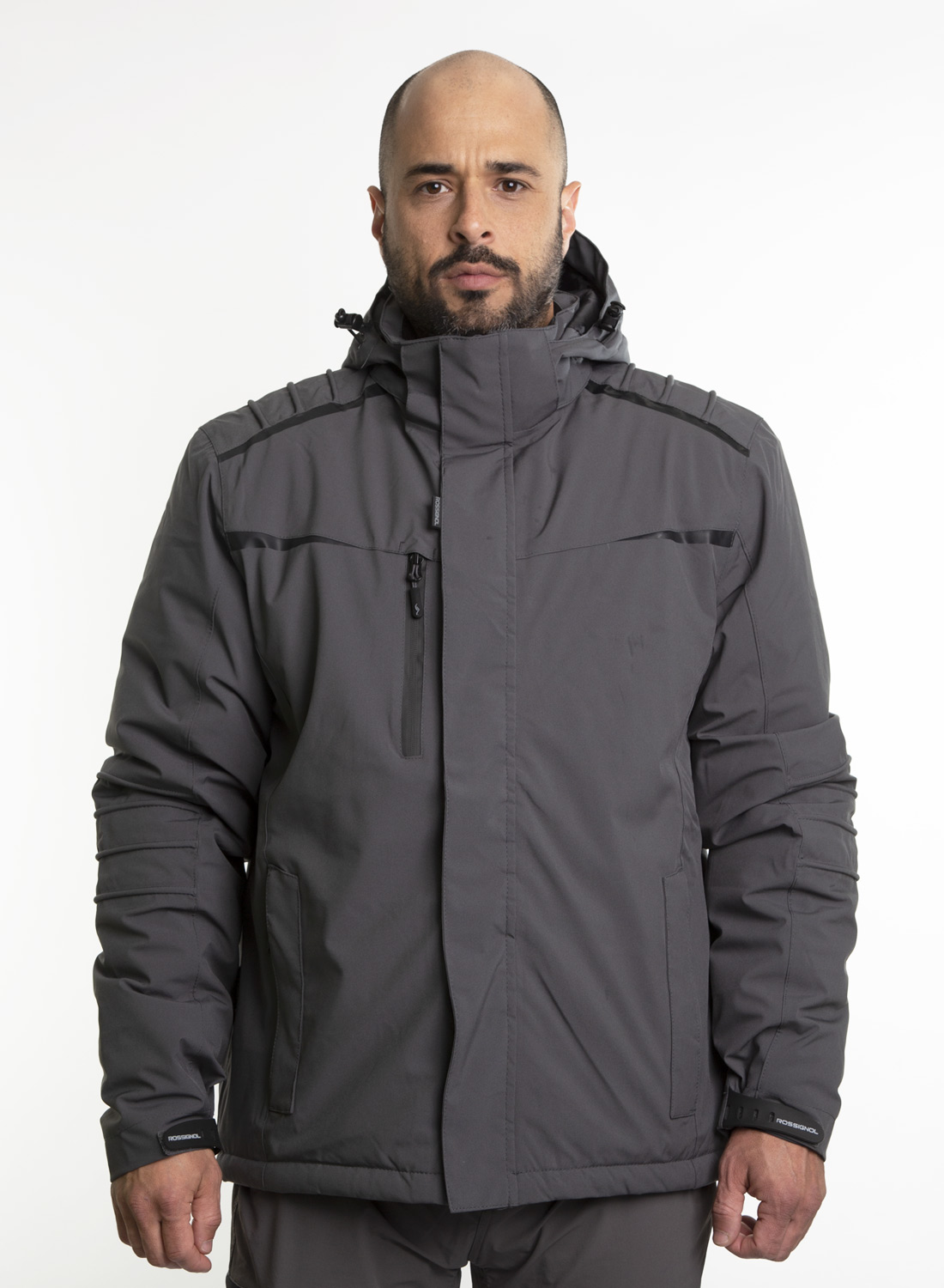 Parka Spandex<br> Moto Gris - Imagen 2