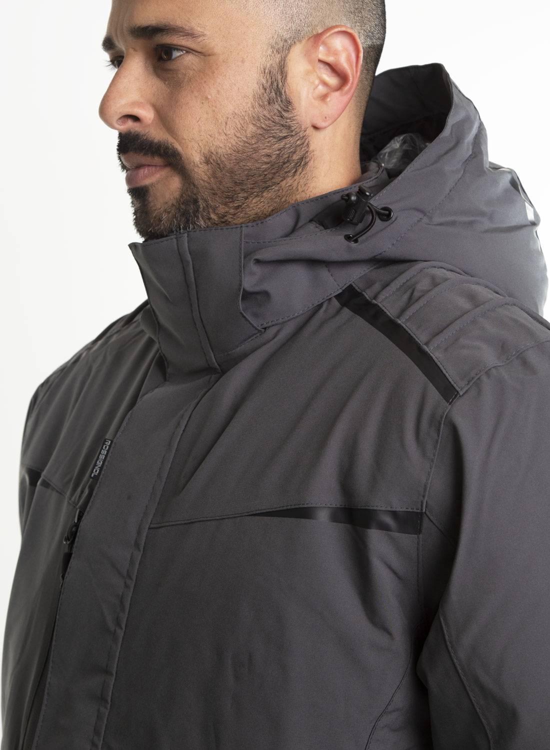 Parka Spandex<br> Moto Gris - Imagen 5