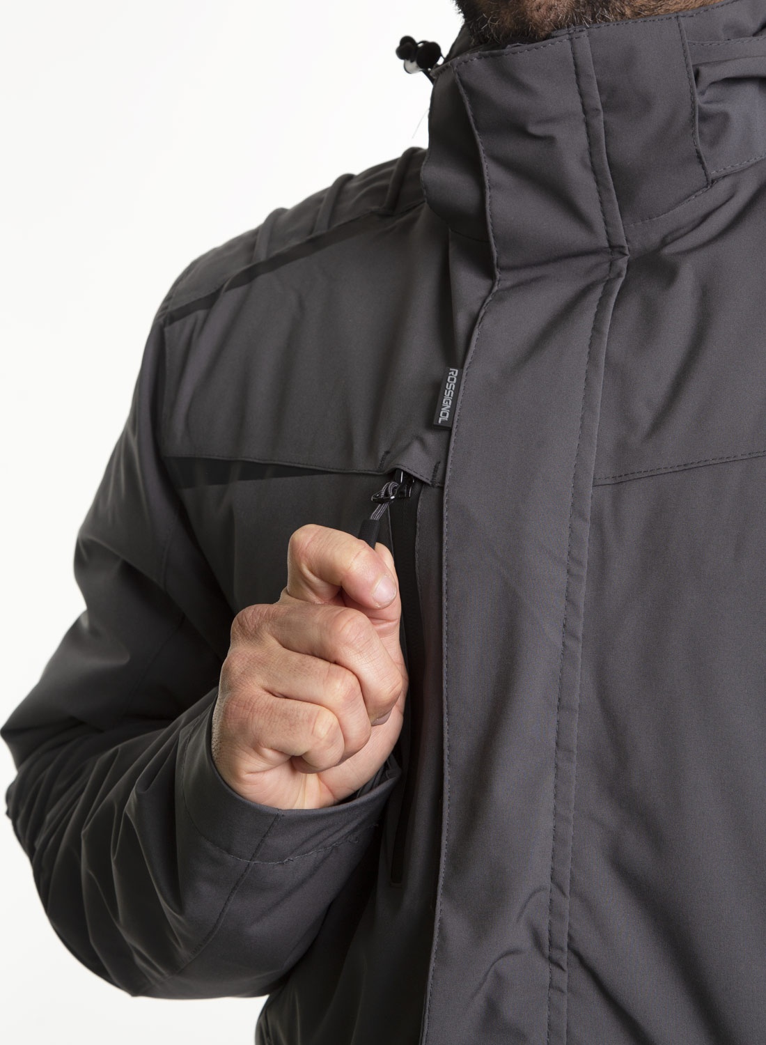 Parka Spandex<br> Moto Gris - Imagen 6