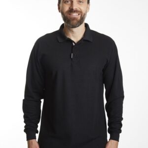Polera Composición<br> Piqué Negro