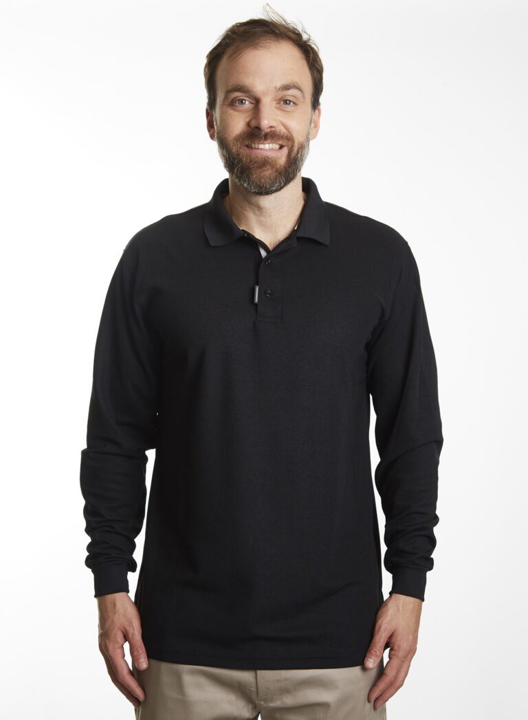 Polera Composición<br> Piqué Negro