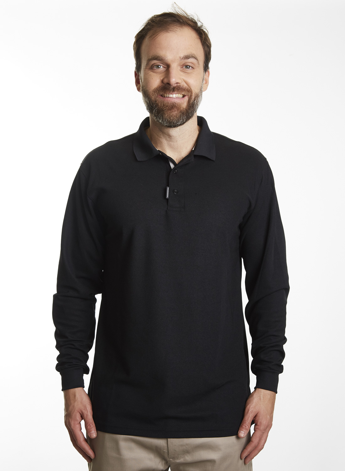 Polera Composición<br> Piqué Negro - Imagen 2