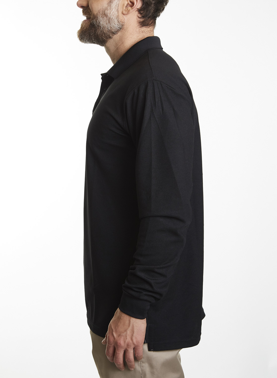 Polera Composición<br> Piqué Negro - Imagen 4