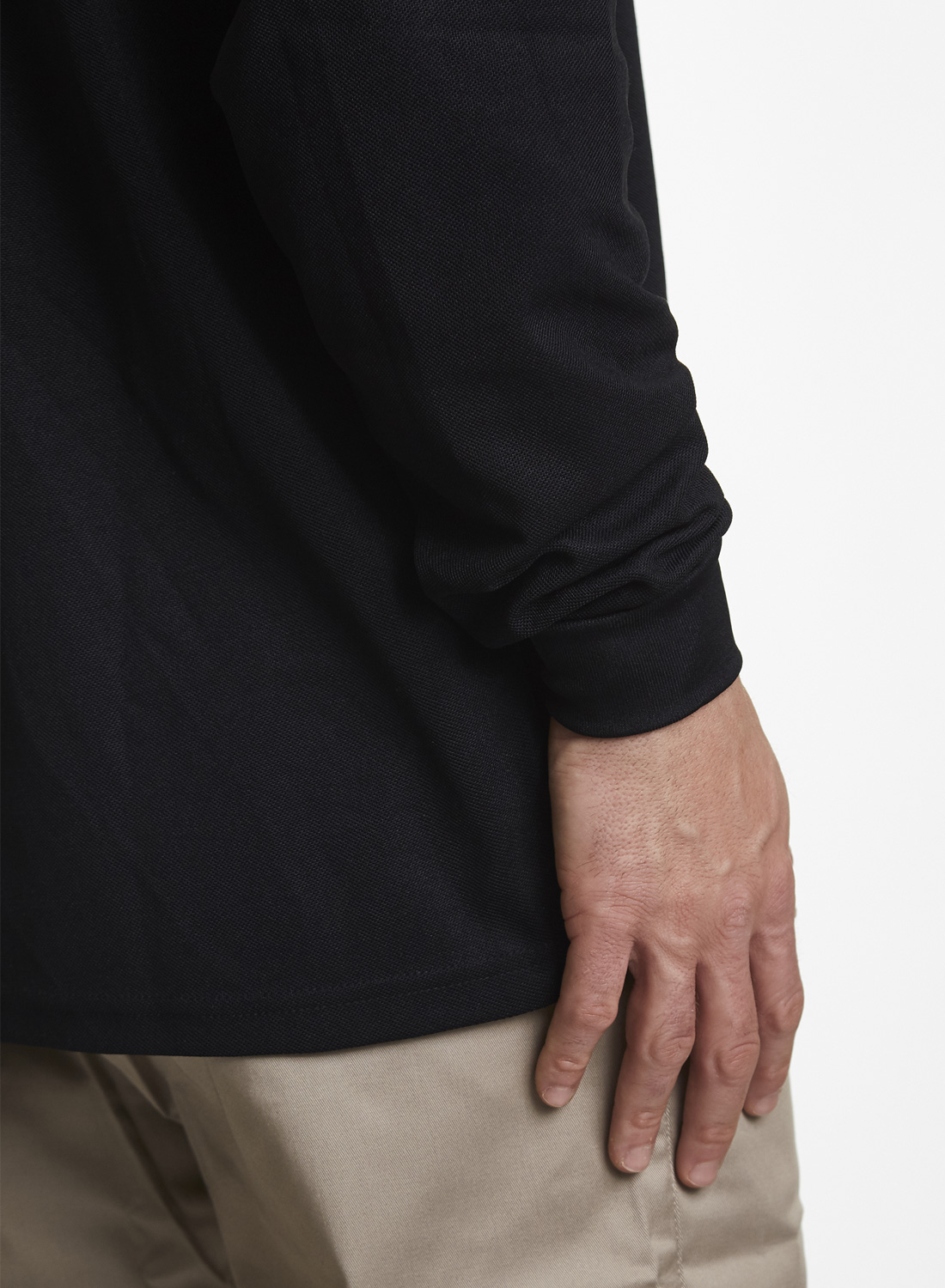 Polera Composición<br> Piqué Negro - Imagen 5