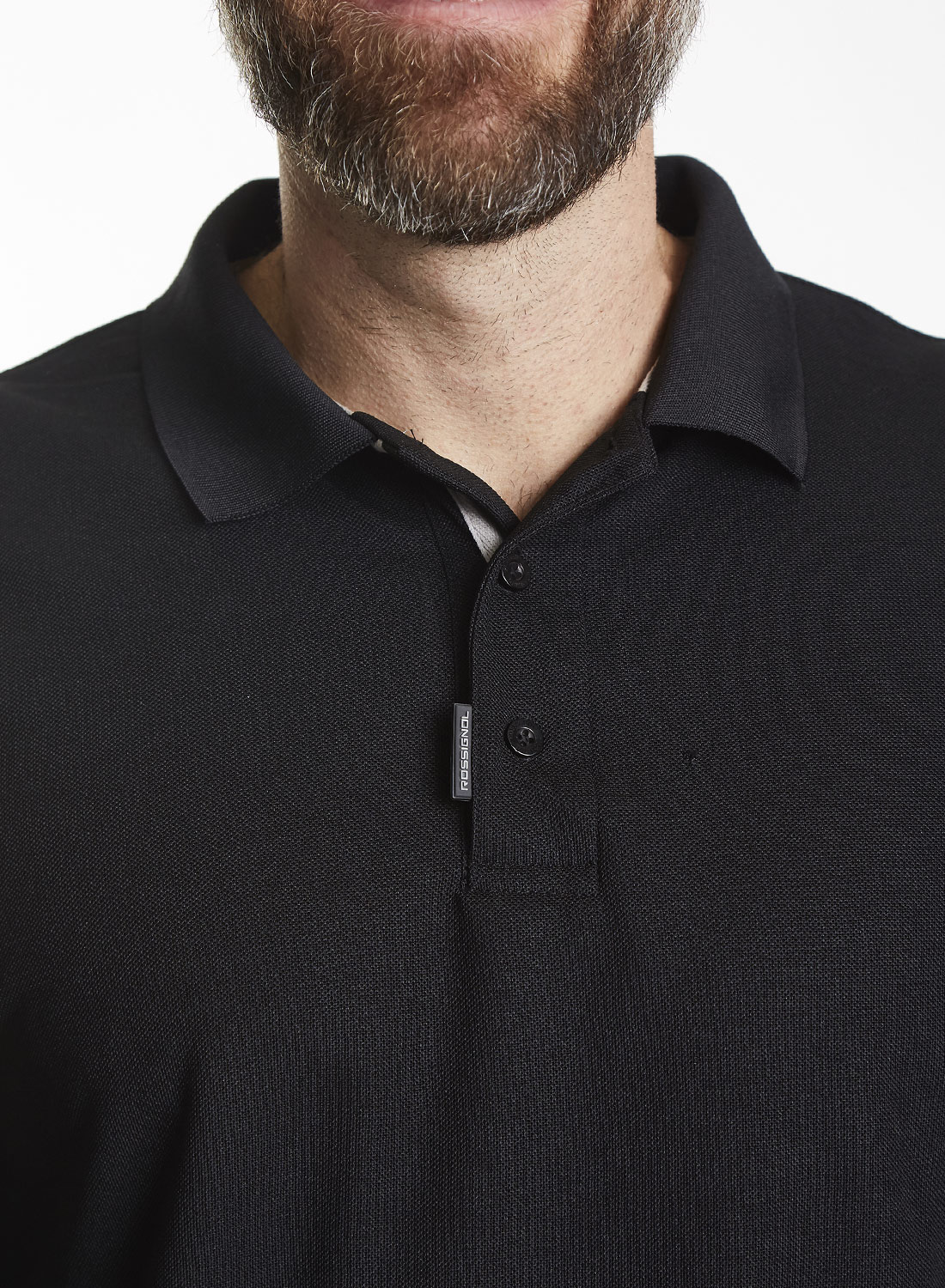 Polera Composición<br> Piqué Negro - Imagen 6