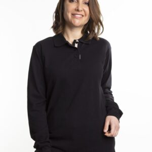 Polera Composición<br> Piqué Negro