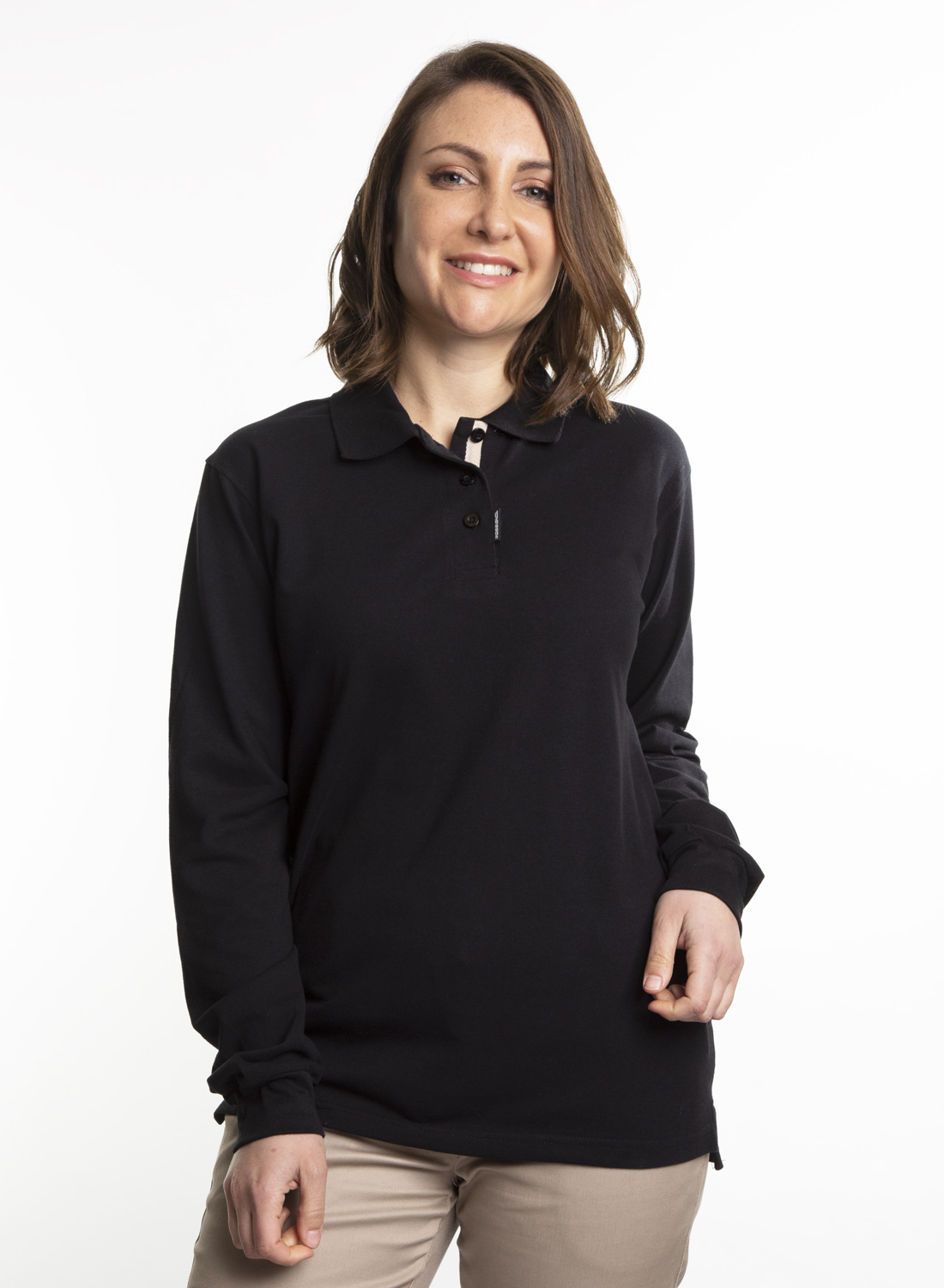 Polera Composición<br> Piqué Negro - Imagen 2