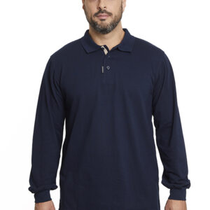 Polera  Piqué<br> 100% Cotton Azul