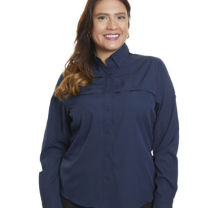 camisa krista azul mujer