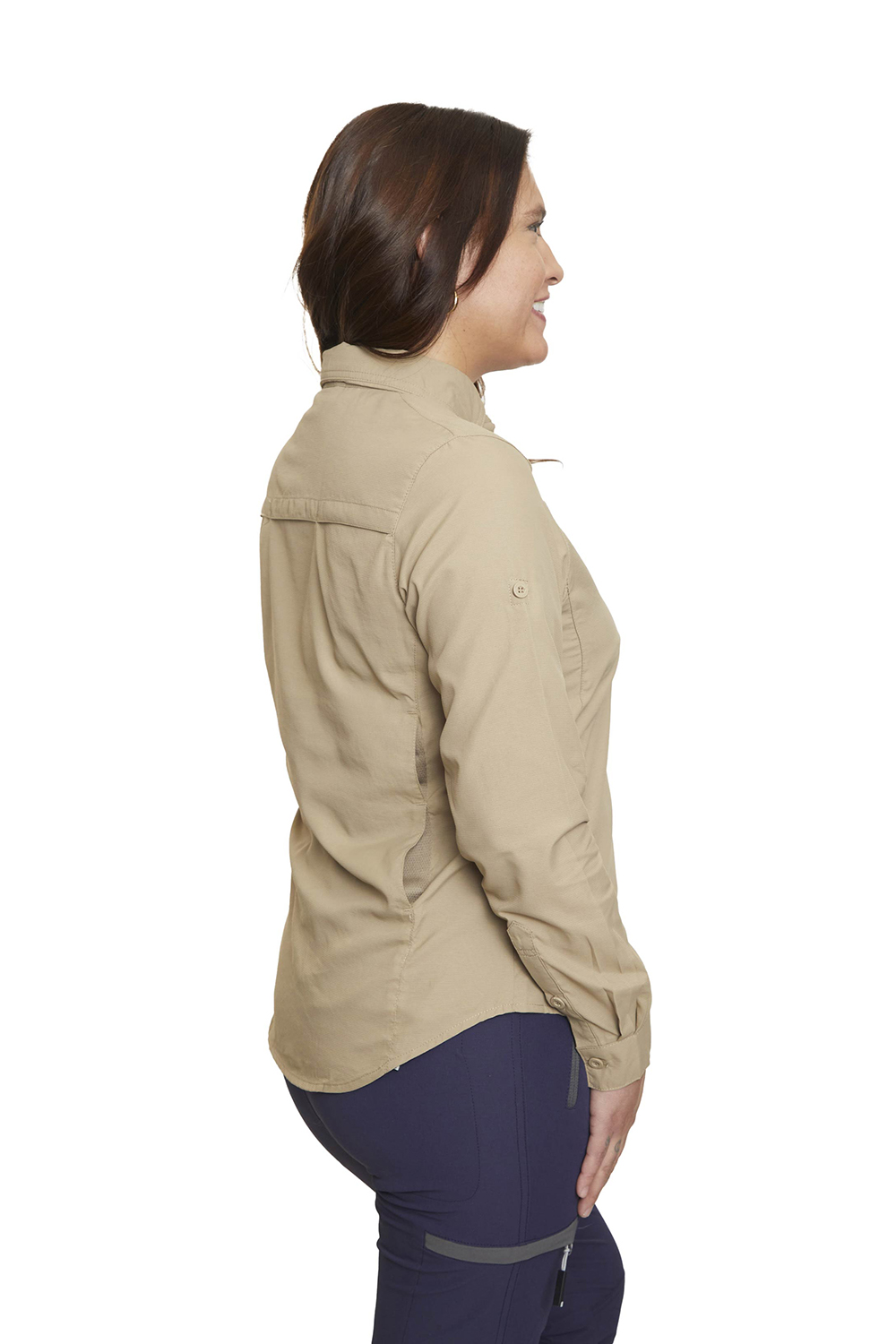 Camisa UV Outdoor <br> Beige Mujer - Imagen 6
