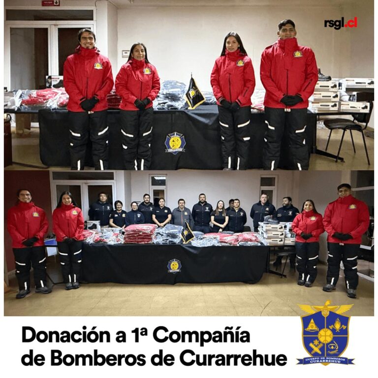 donación rsg a bomberos de curarrehue