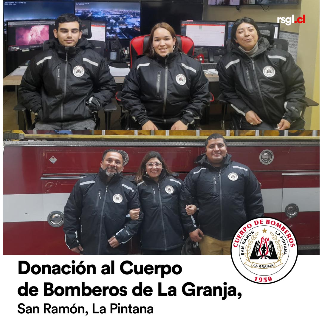 Donación rsg a bomberos de la granja